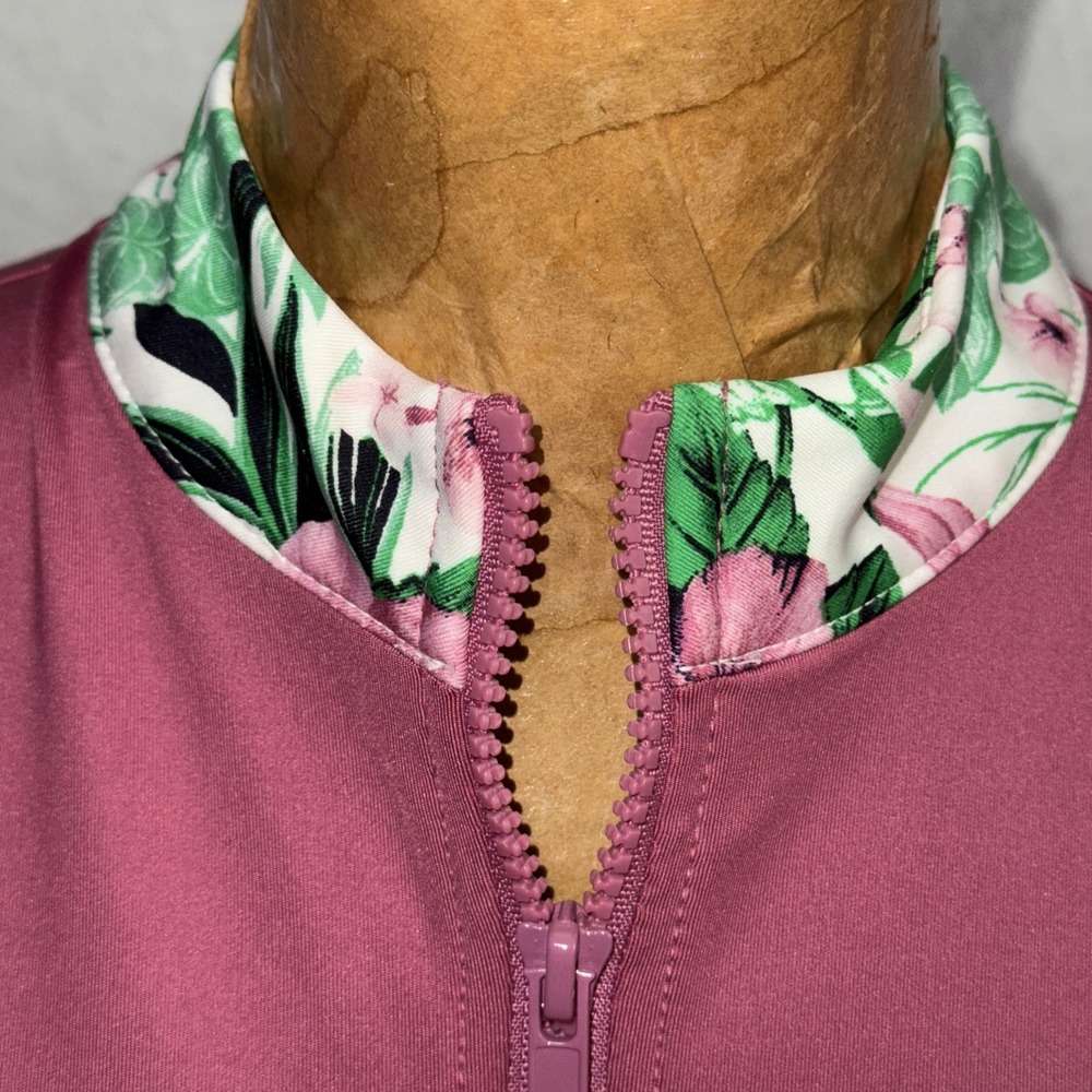 Tommy Bahama Golf Dress Sleeveless Pink Floral Trim Womens SMALL - Picture 3 of 11